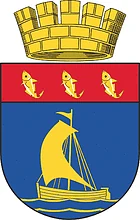 Геральдическое изображение: Пионерский. Герб Пионерского · рисунок 2016 года