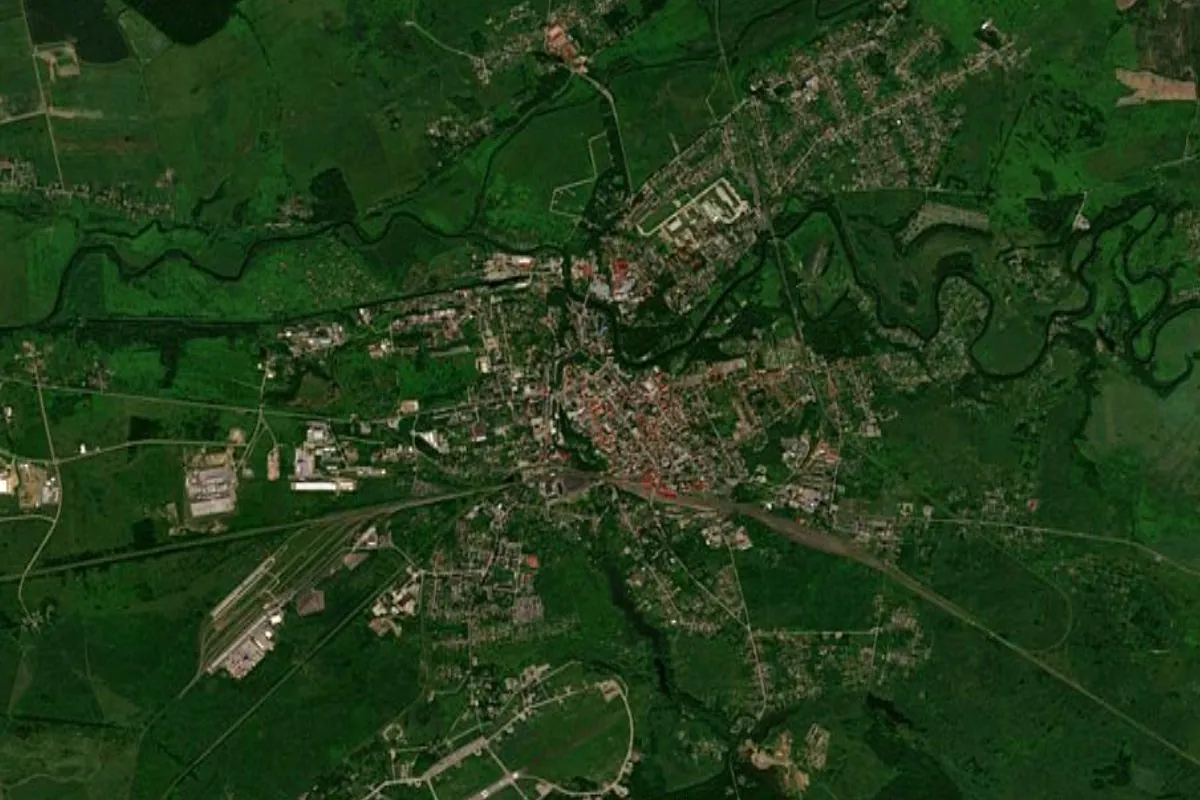 Черняховск со спутника