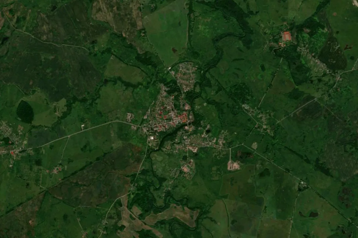 Озёрск со спутника