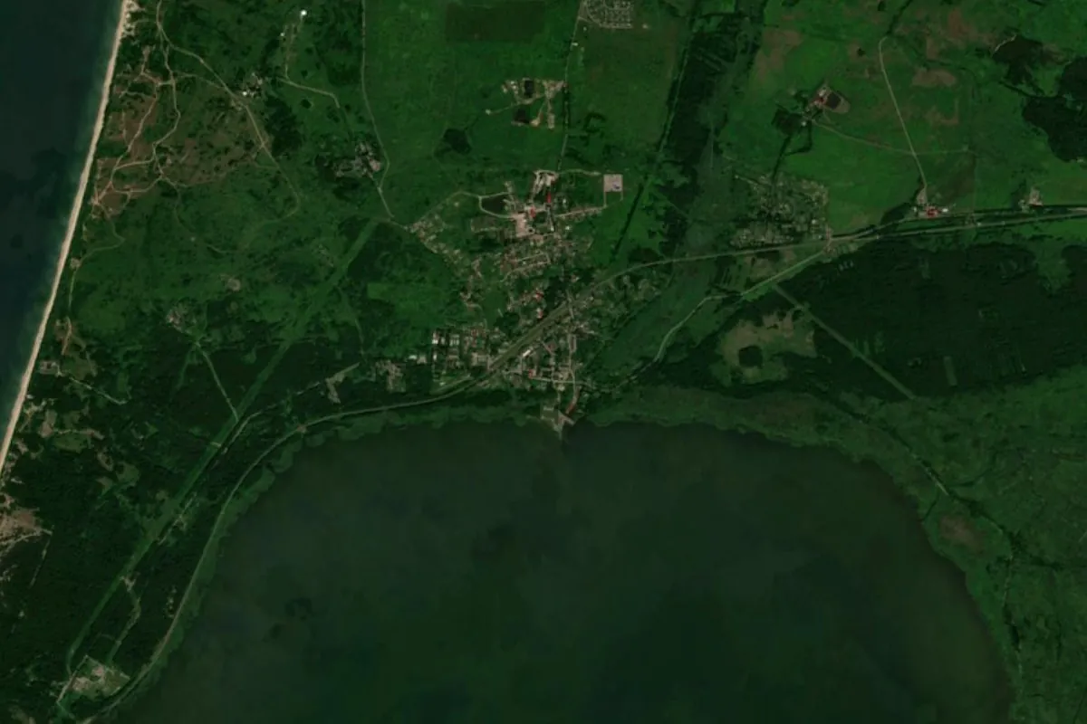 Приморск со спутника